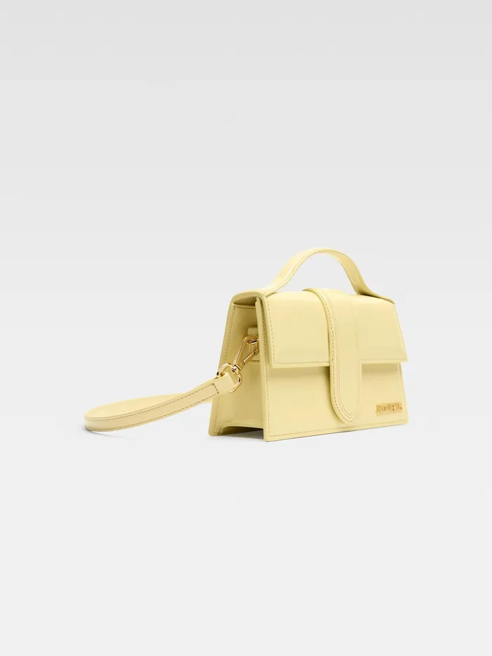 JACQUEMUS Crossbody and Handbags Large Flap Bag Pale Yellow 8211 Women