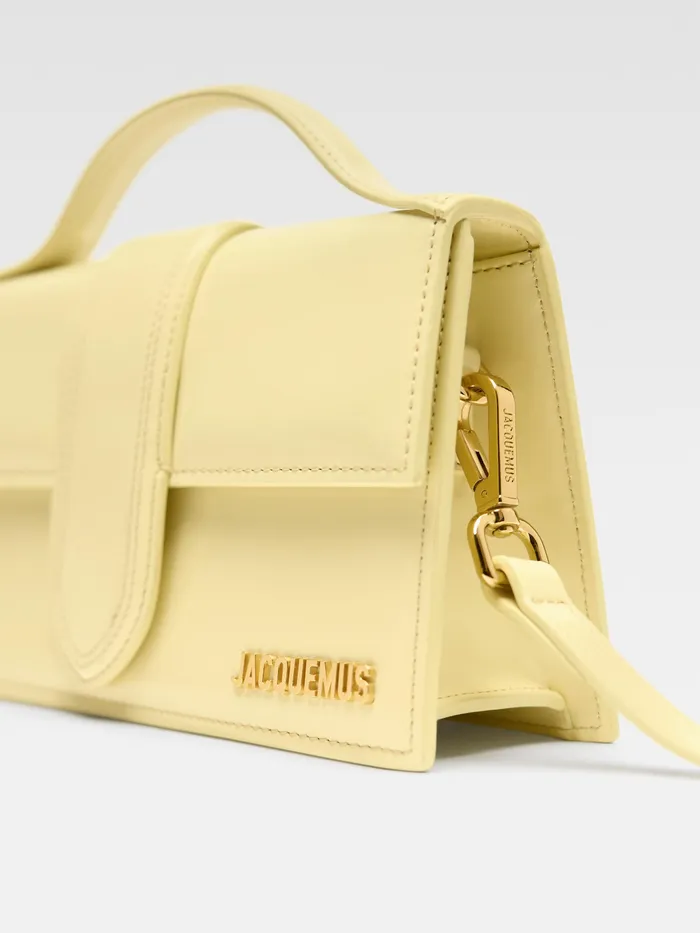 JACQUEMUS Crossbody and Handbags Large Flap Bag Pale Yellow 8211 Women