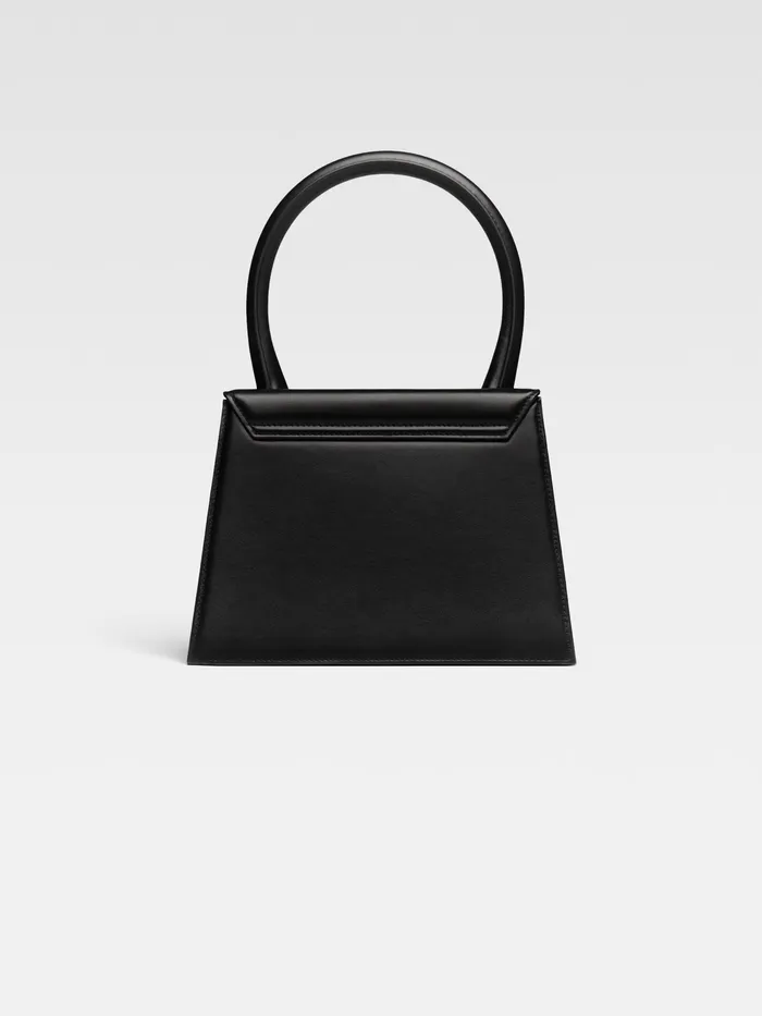JACQUEMUS Crossbody and Handbags Large Leather Handbag Black 8211 Women
