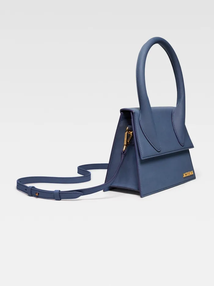 JACQUEMUS Crossbody and Handbags Large Signature Handbag Dark Navy 8211 Women