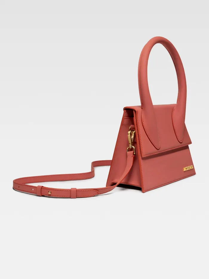 JACQUEMUS Crossbody and Handbags Large Signature Handbag Dark Red 8211 Women