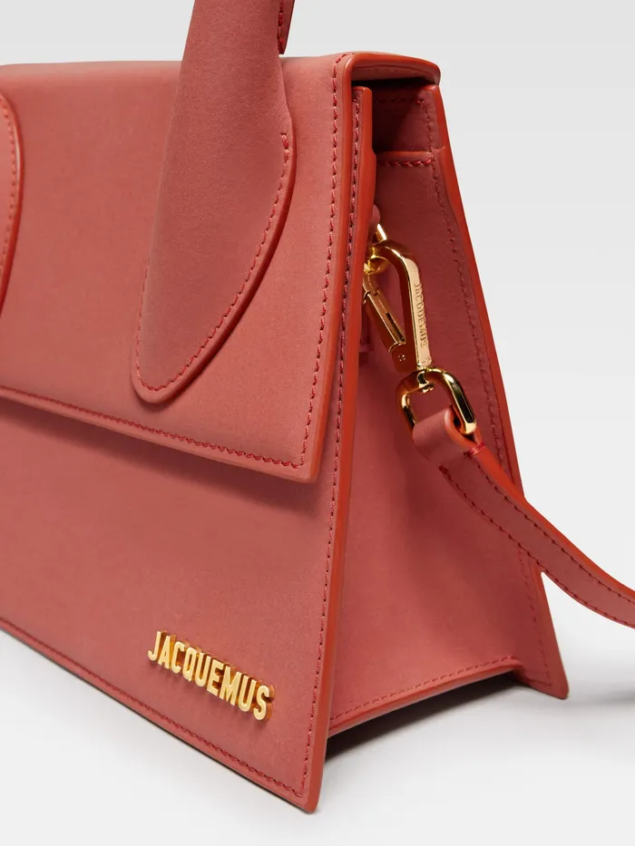 JACQUEMUS Crossbody and Handbags Large Signature Handbag Dark Red 8211 Women