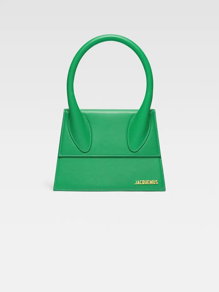 JACQUEMUS Crossbody and Handbags Large Signature Handbag Green 8211 Women
