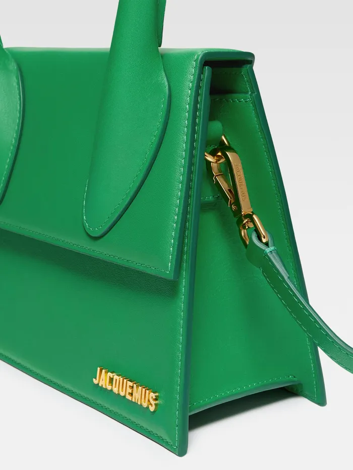 JACQUEMUS Crossbody and Handbags Large Signature Handbag Green 8211 Women