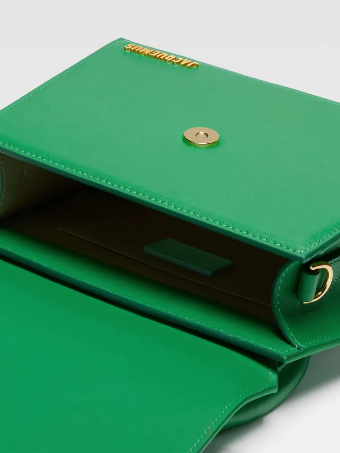 JACQUEMUS Crossbody and Handbags Large Signature Handbag Green 8211 Women