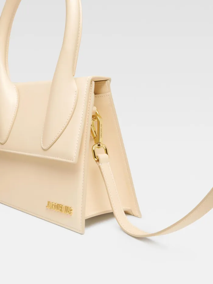 JACQUEMUS Crossbody and Handbags Large Signature Handbag Ivory 8211 Women