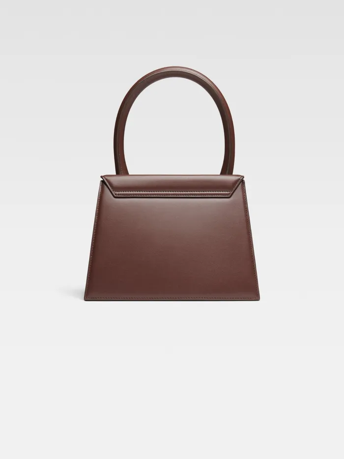 JACQUEMUS Crossbody and Handbags Large Signature Handbag Midnight Brown 8211 Women