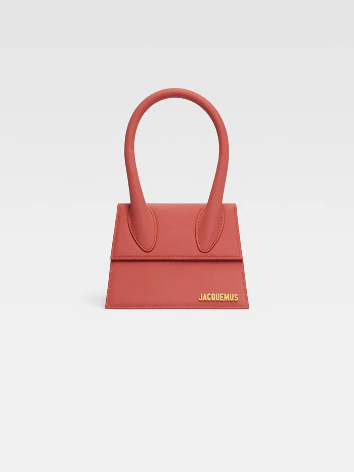 JACQUEMUS Crossbody and Handbags Leather Handbag Dark Red 8211 Women