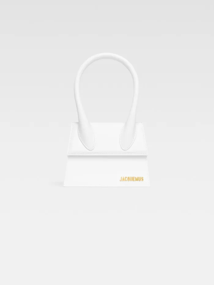 JACQUEMUS Crossbody and Handbags Leather Handbag White 8211 Women