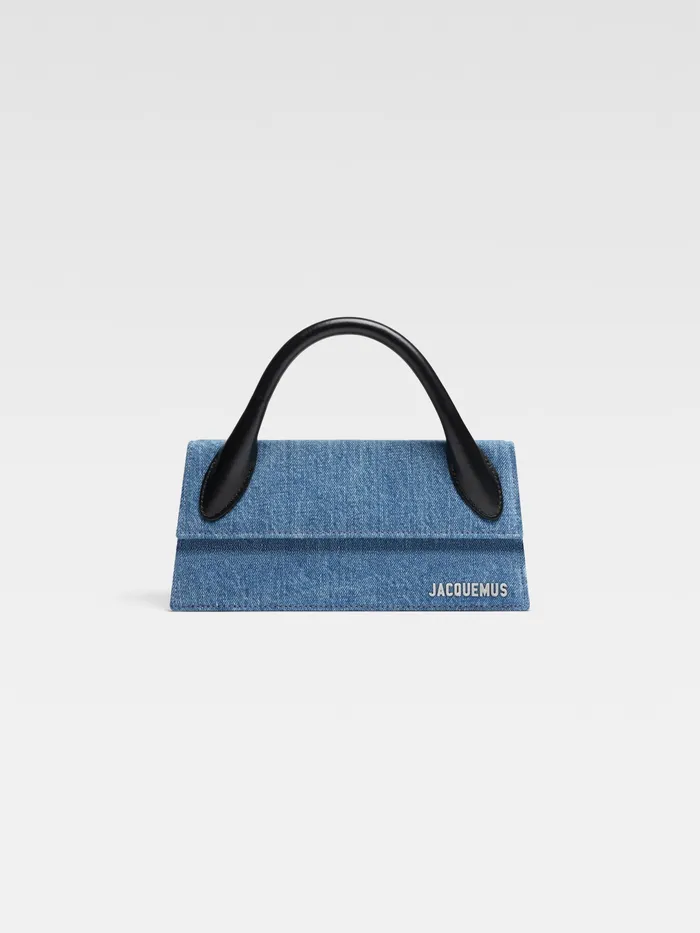 JACQUEMUS Crossbody and Handbags Long Denim Handbag Blue 8211 Women