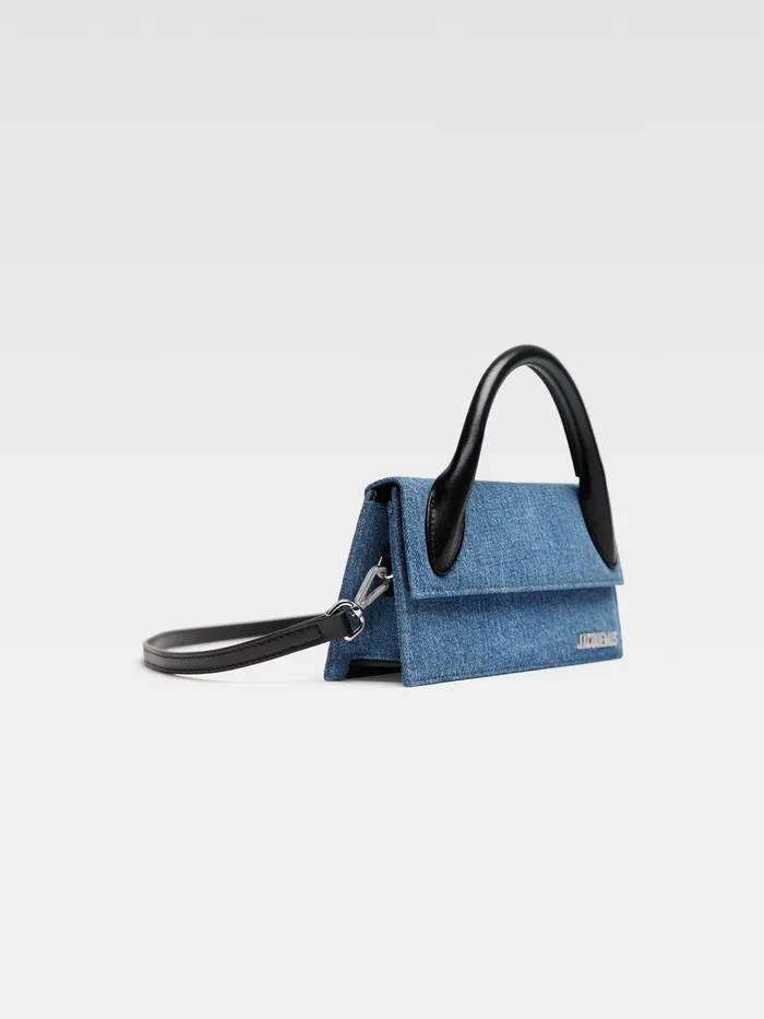 JACQUEMUS Crossbody and Handbags Long Denim Handbag Blue 8211 Women