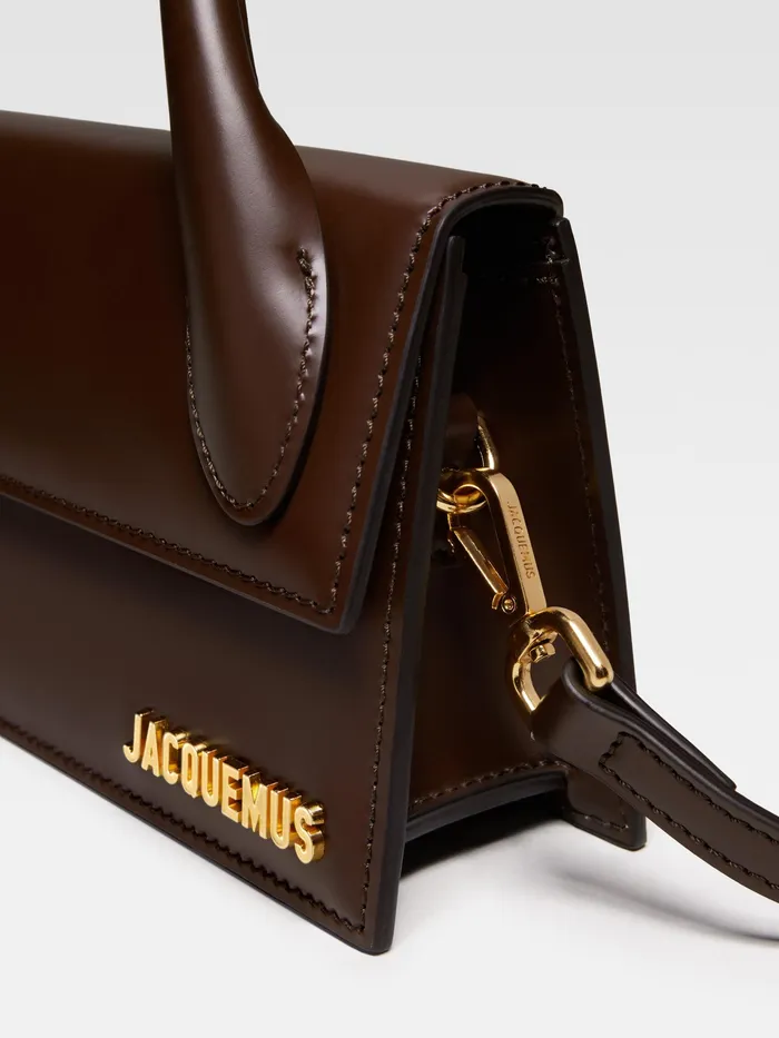 JACQUEMUS Crossbody and Handbags Long Leather Handbag Brown 8211 Women