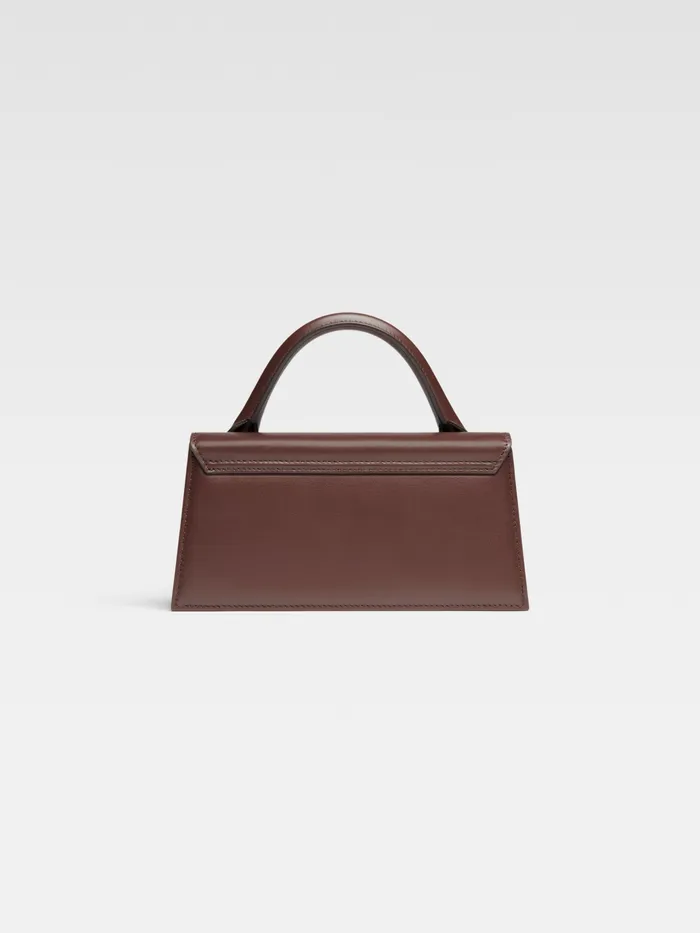 JACQUEMUS Crossbody and Handbags Long Leather Handbag Midnight Brown 8211 Women