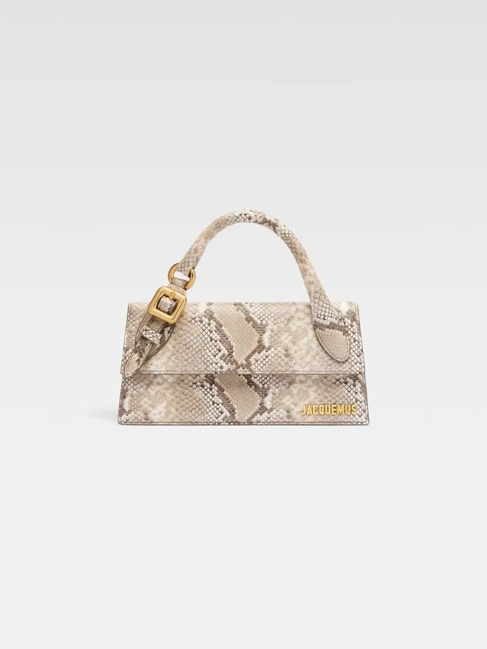 JACQUEMUS Crossbody and Handbags Long Signature Buckled Handbag Beige 8211 Women JACQUEMUS Crossbody and Handbags Long Signature Buckled Handbag Beige 8211 Women