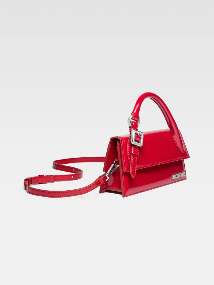 JACQUEMUS Crossbody and Handbags Long Signature Buckled Handbag Red 8211 Women