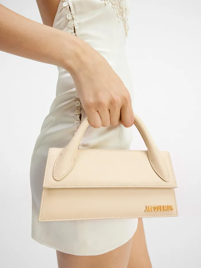JACQUEMUS Crossbody and Handbags Long Signature Handbag Ivory 8211 Women