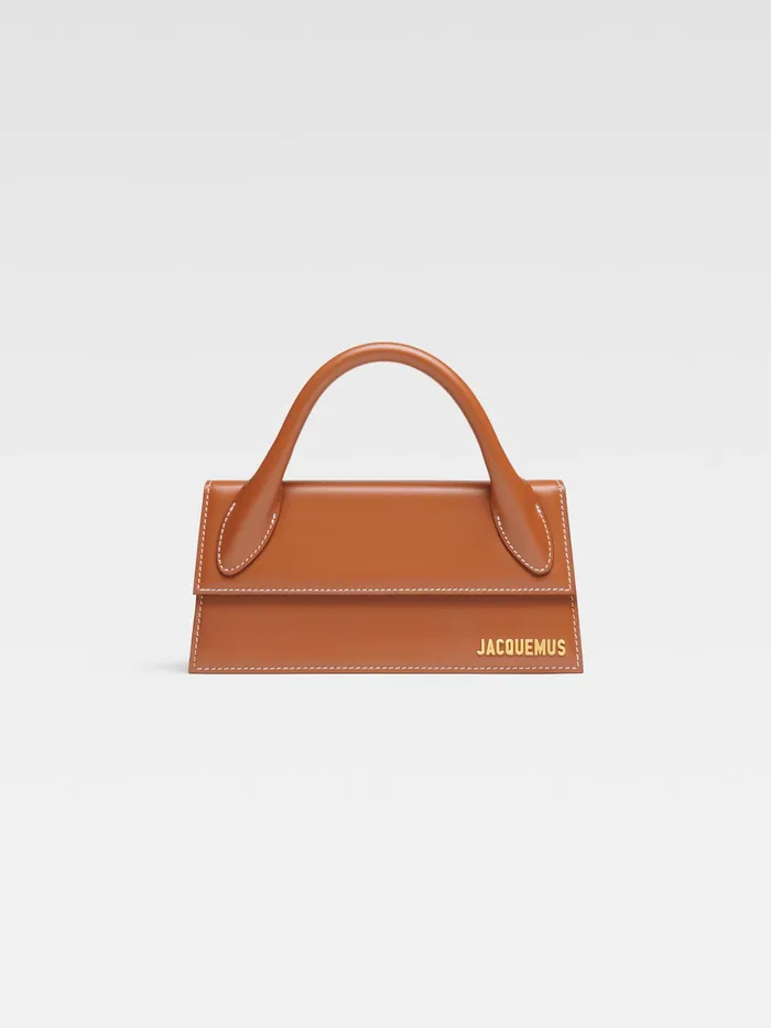 JACQUEMUS Crossbody and Handbags Long Signature Handbag Light Brown 8211 Women JACQUEMUS Crossbody and Handbags Long Signature Handbag Light Brown 8211 Women