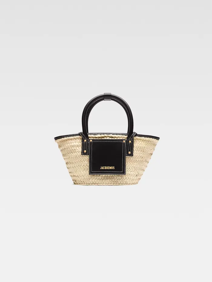 JACQUEMUS Crossbody and Handbags Mini Beach Basket Bag Black 8211 Women