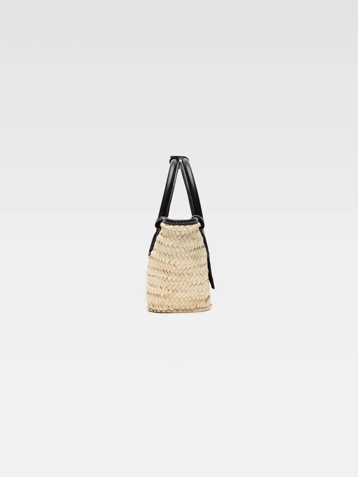 JACQUEMUS Crossbody and Handbags Mini Beach Basket Bag Black 8211 Women