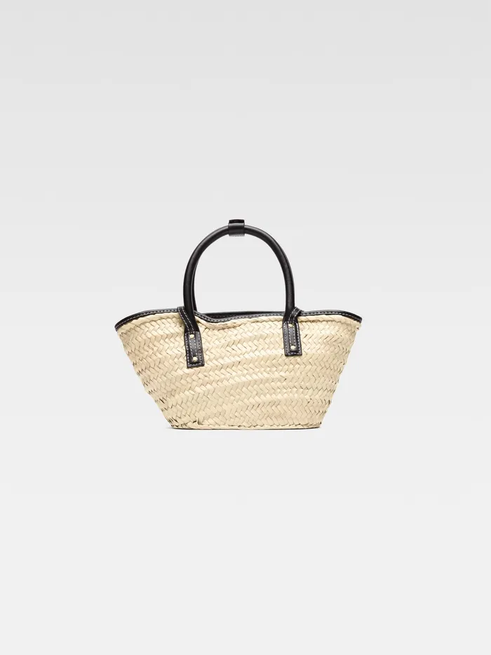 JACQUEMUS Crossbody and Handbags Mini Beach Basket Bag Black 8211 Women
