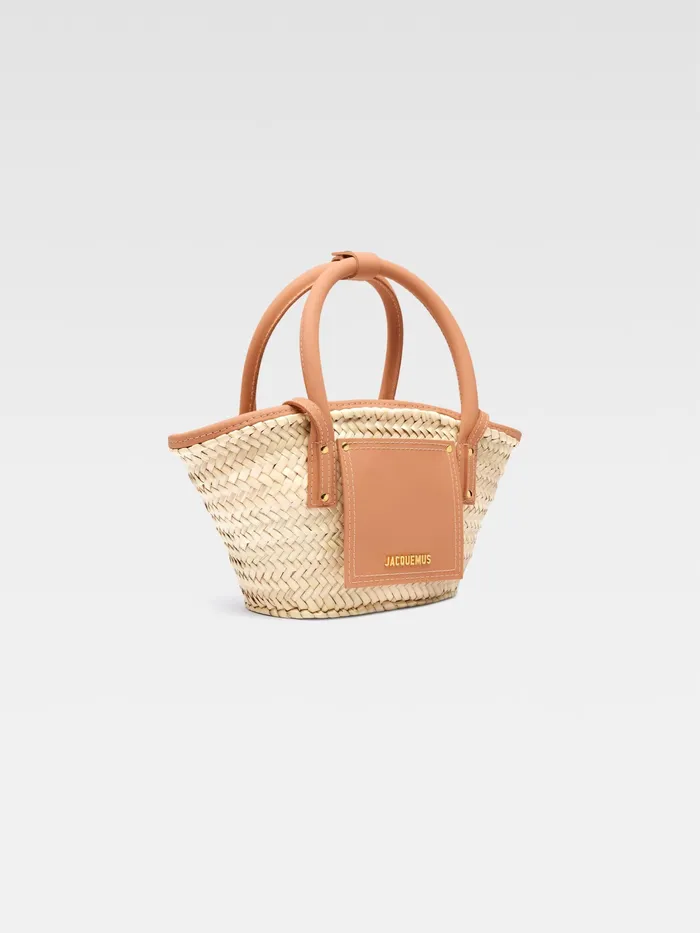 JACQUEMUS Crossbody and Handbags Mini Beach Basket Bag Light Brown 8211 Women