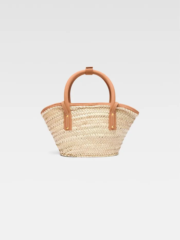 JACQUEMUS Crossbody and Handbags Mini Beach Basket Bag Light Brown 8211 Women