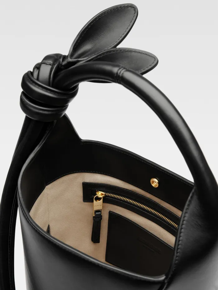 JACQUEMUS Crossbody and Handbags Mini Knotted Bucket Bag Black 8211 Women