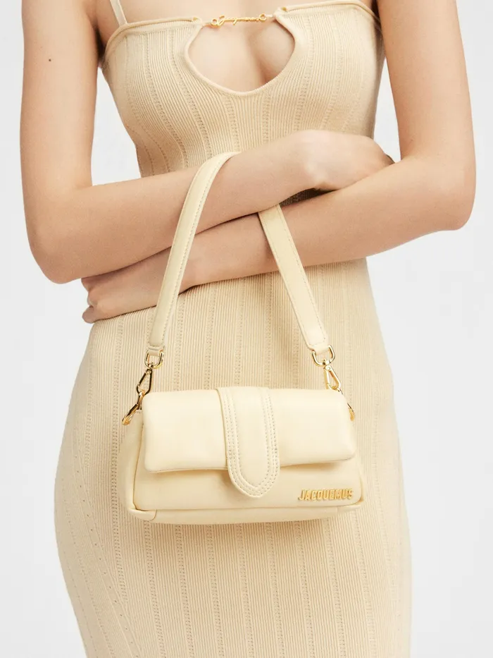 JACQUEMUS Crossbody and Handbags Mini Puffed Flap Bag Ivory 8211 Women