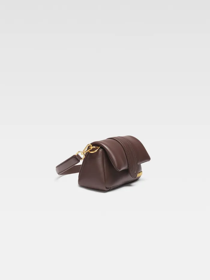 JACQUEMUS Crossbody and Handbags Mini Puffed Flap Bag Medium Brown 8211 Women