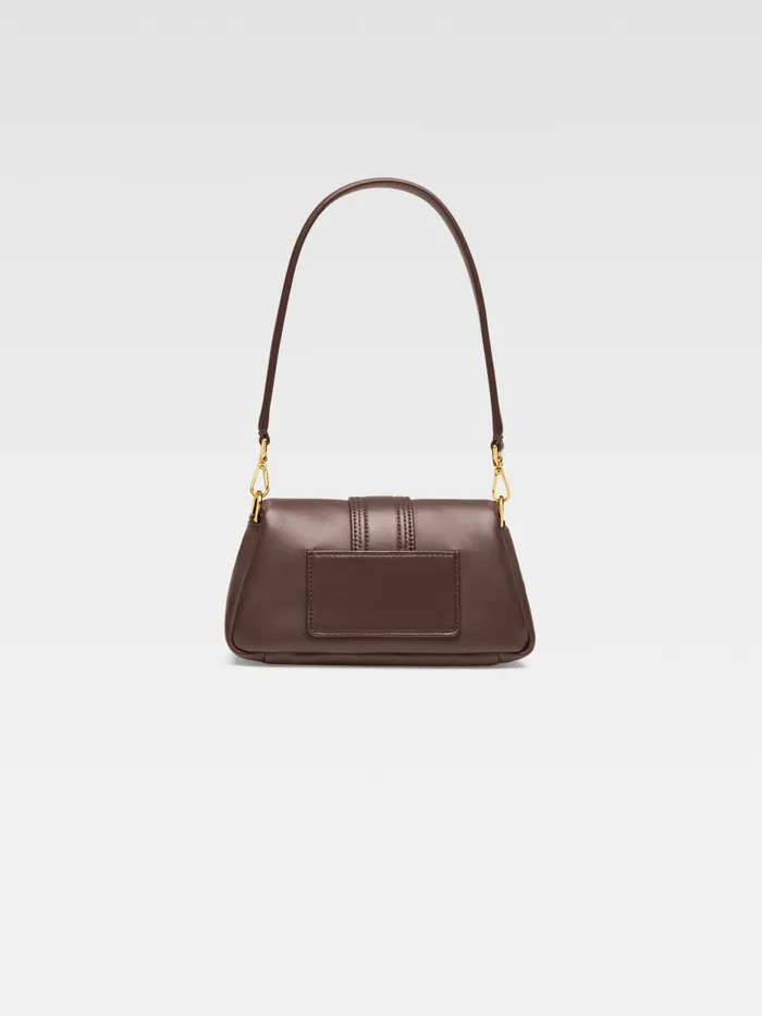JACQUEMUS Crossbody and Handbags Mini Puffed Flap Bag Medium Brown 8211 Women