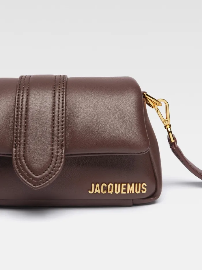 JACQUEMUS Crossbody and Handbags Mini Puffed Flap Bag Medium Brown 8211 Women
