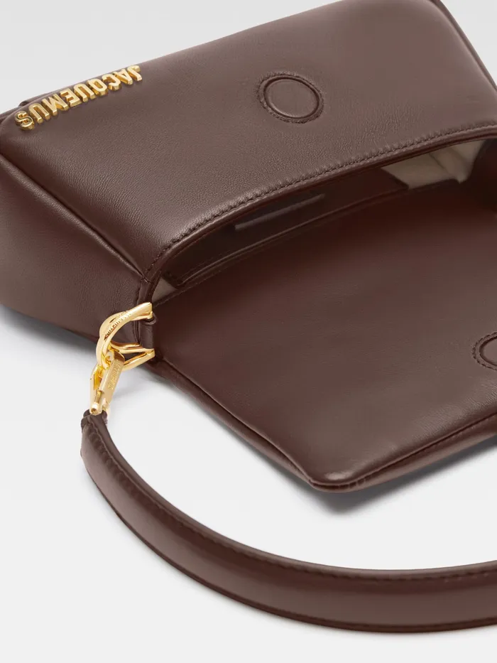 JACQUEMUS Crossbody and Handbags Mini Puffed Flap Bag Medium Brown 8211 Women
