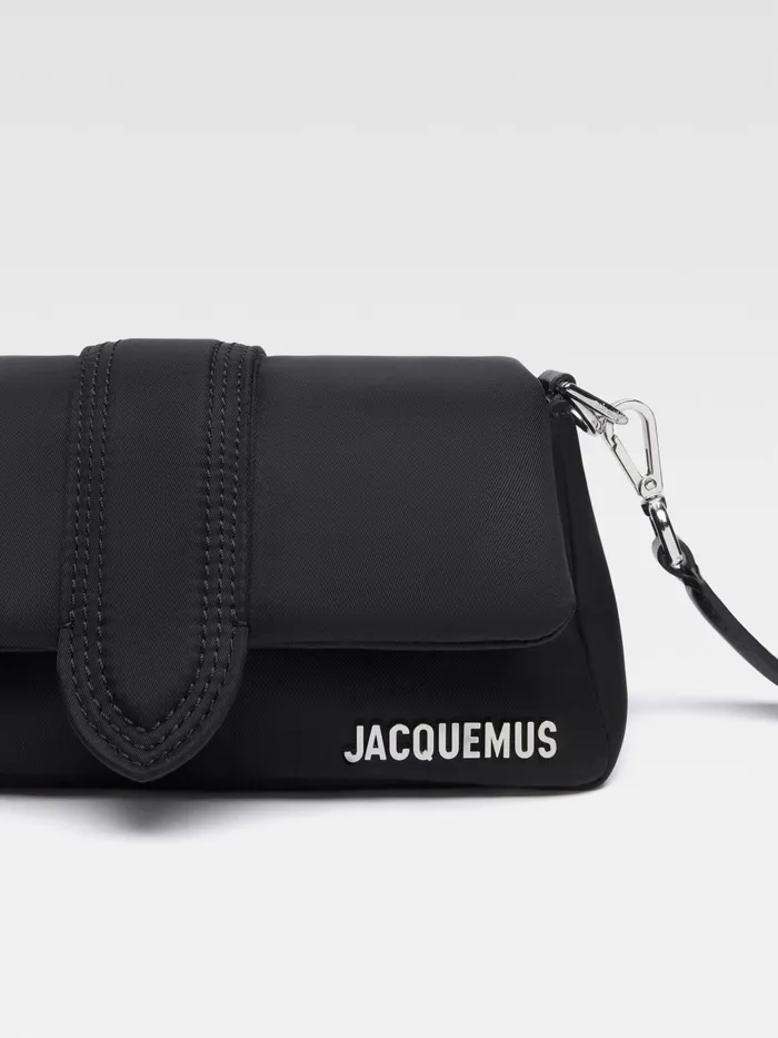JACQUEMUS Crossbody and Handbags Mini Puffed Nylon Bag Black 8211 Women