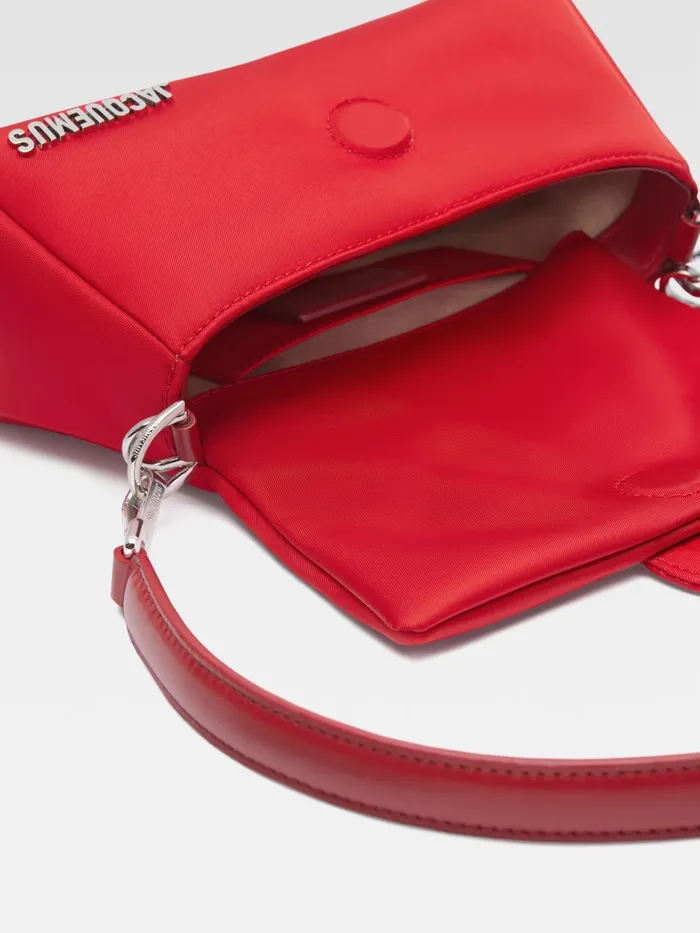JACQUEMUS Crossbody and Handbags Mini Puffed Nylon Bag Red 8211 Women
