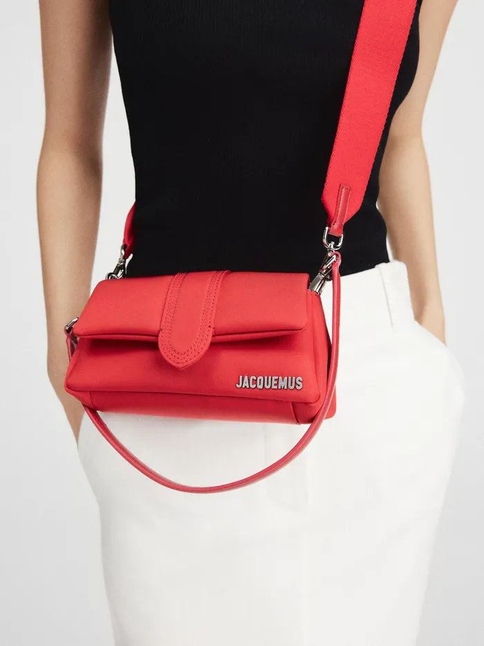 JACQUEMUS Crossbody and Handbags Mini Puffed Nylon Bag Red 8211 Women