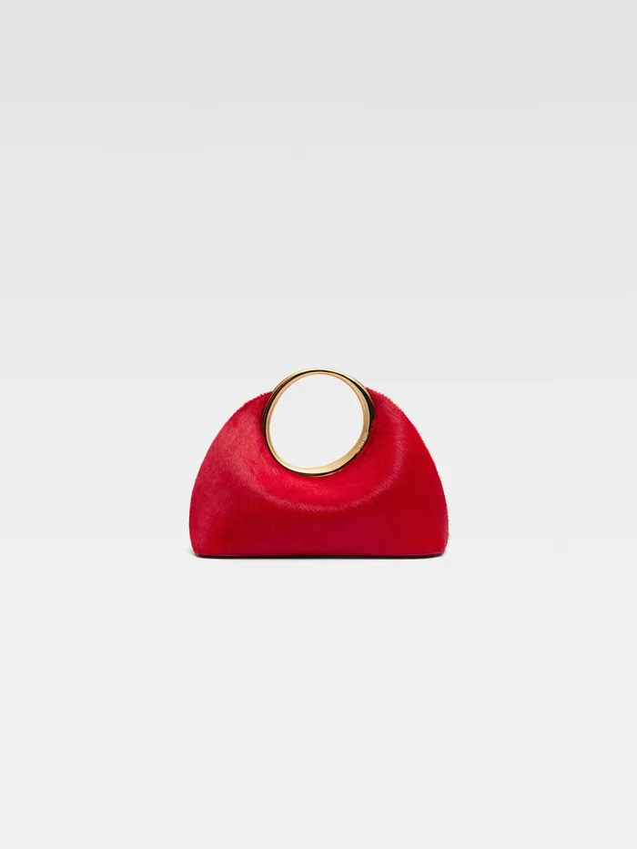 JACQUEMUS Crossbody and Handbags Mini Ring Handbag Dark Red 8211 Women