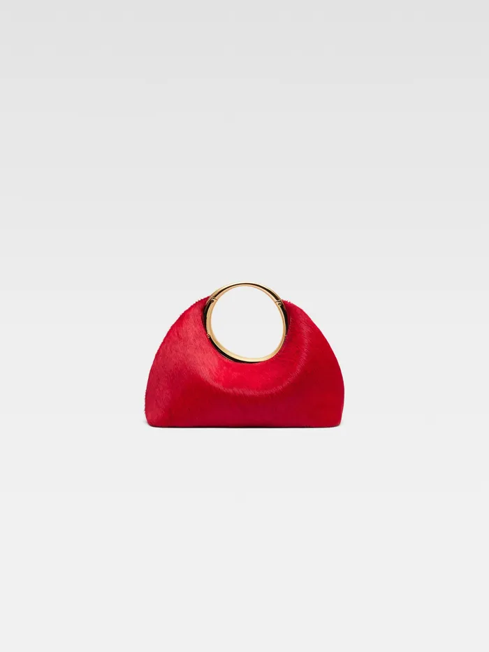JACQUEMUS Crossbody and Handbags Mini Ring Handbag Dark Red 8211 Women