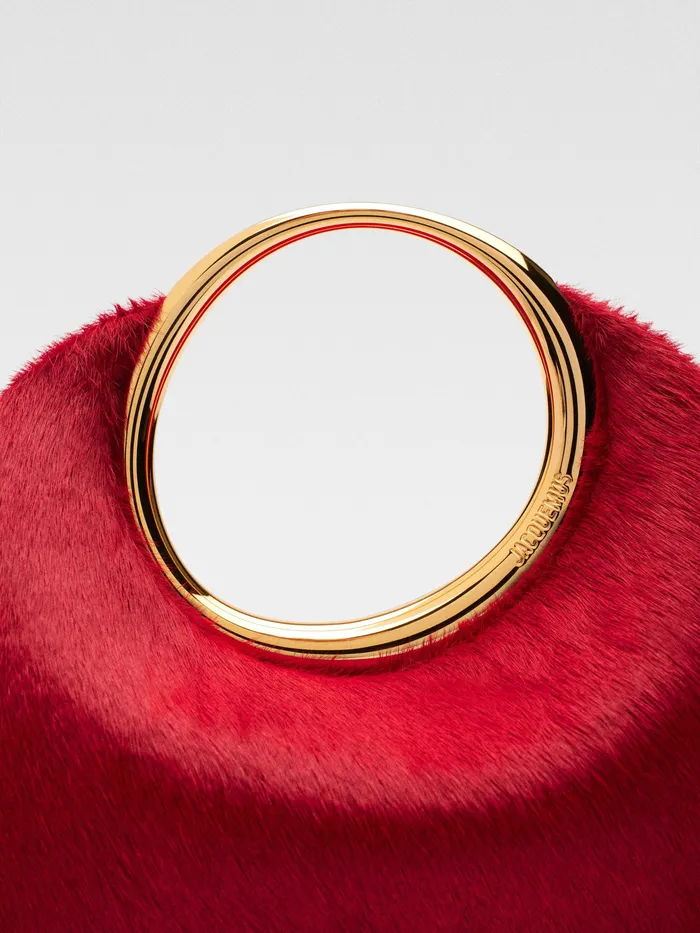 JACQUEMUS Crossbody and Handbags Mini Ring Handbag Dark Red 8211 Women