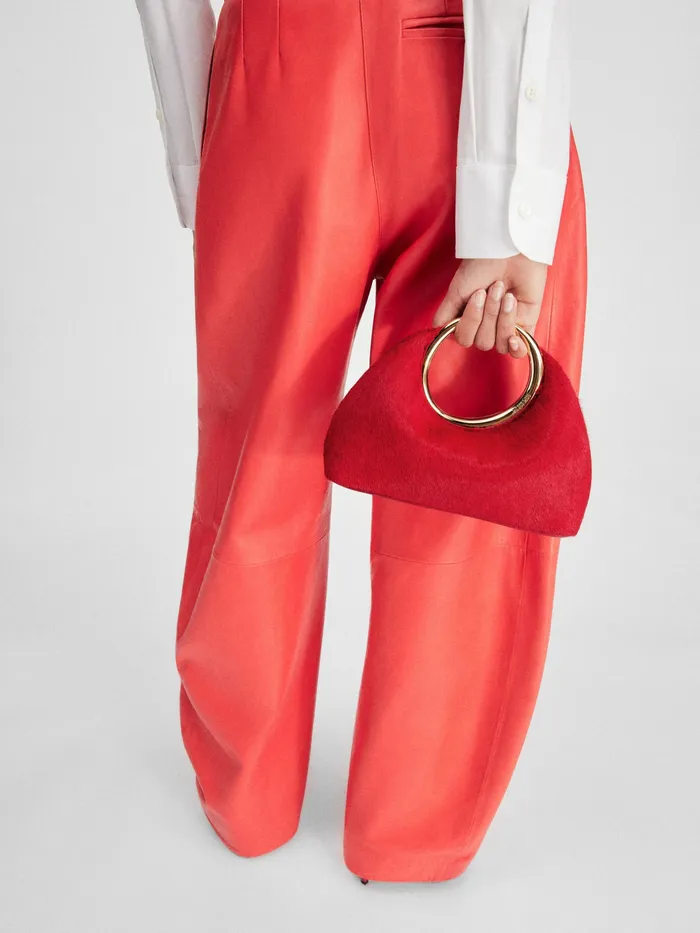 JACQUEMUS Crossbody and Handbags Mini Ring Handbag Dark Red 8211 Women