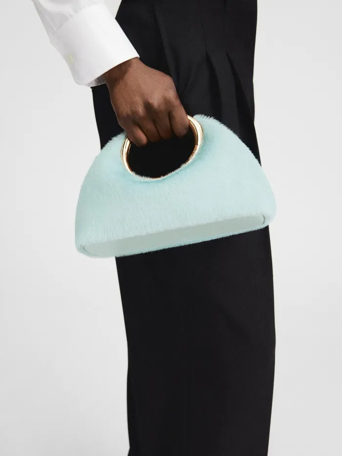 JACQUEMUS Crossbody and Handbags Mini Ring Handbag Light Blue 8211 Women
