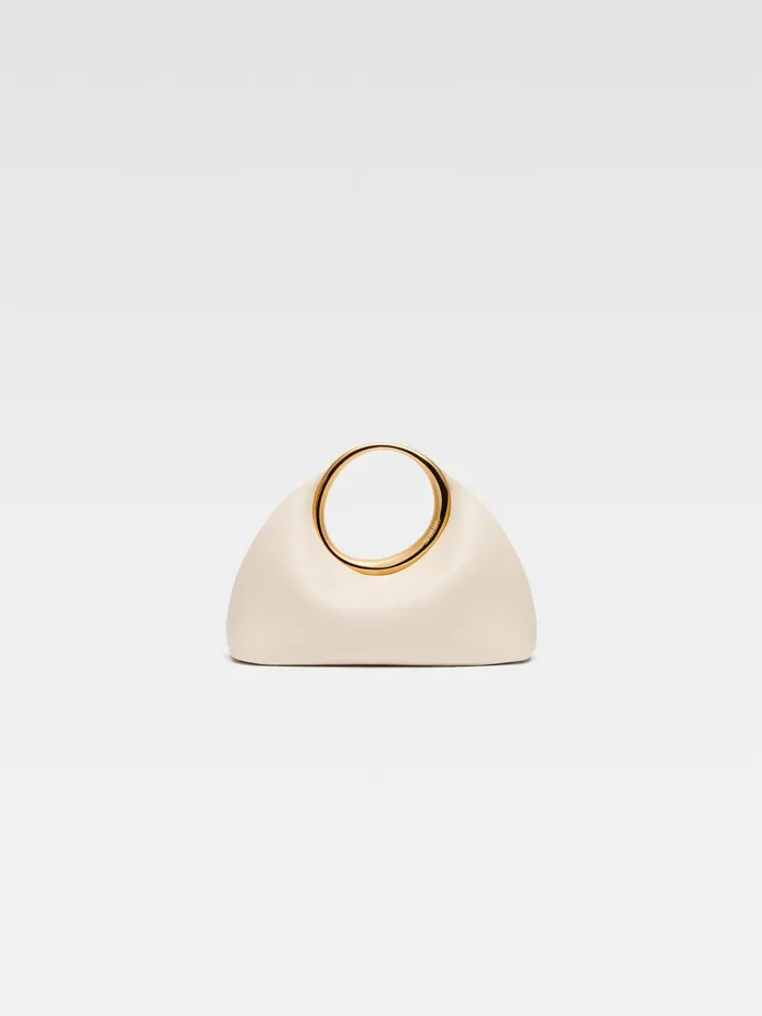 JACQUEMUS Crossbody and Handbags Mini Ring Handbag Light Ivory 8211 Women