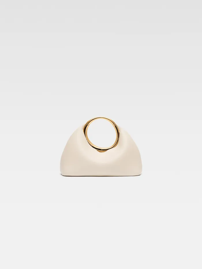 JACQUEMUS Crossbody and Handbags Mini Ring Handbag Light Ivory 8211 Women