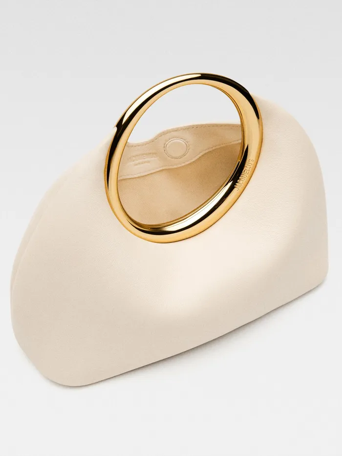 JACQUEMUS Crossbody and Handbags Mini Ring Handbag Light Ivory 8211 Women