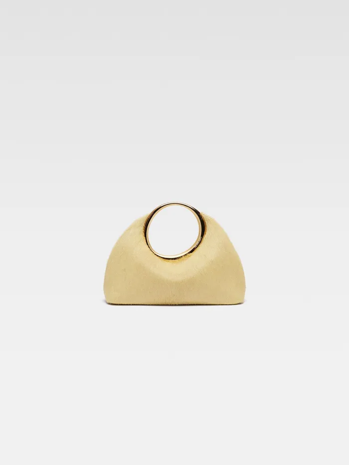 JACQUEMUS Crossbody and Handbags Mini Ring Handbag Pale Yellow 8211 Women