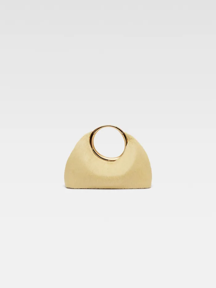 JACQUEMUS Crossbody and Handbags Mini Ring Handbag Pale Yellow 8211 Women