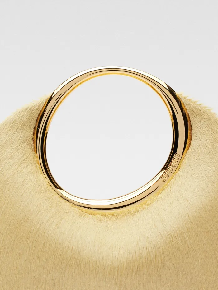 JACQUEMUS Crossbody and Handbags Mini Ring Handbag Pale Yellow 8211 Women