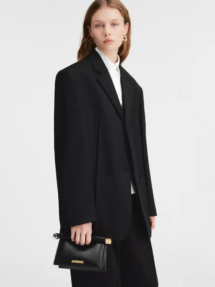 JACQUEMUS Crossbody and Handbags Mini TakeOut Clutch Black 8211 Women