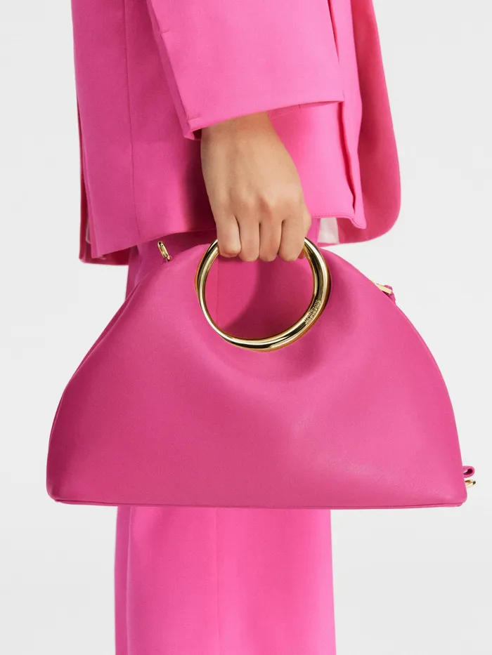 JACQUEMUS Crossbody and Handbags Ring Handbag Dark Pink 8211 Women