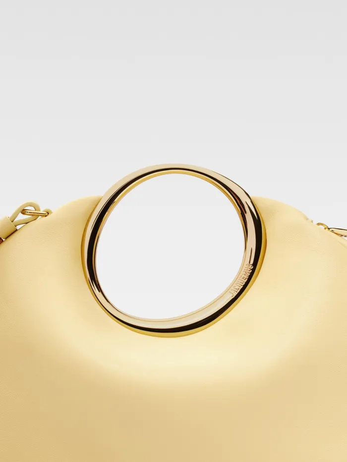 JACQUEMUS Crossbody and Handbags Ring Handbag Pale Yellow 8211 Women