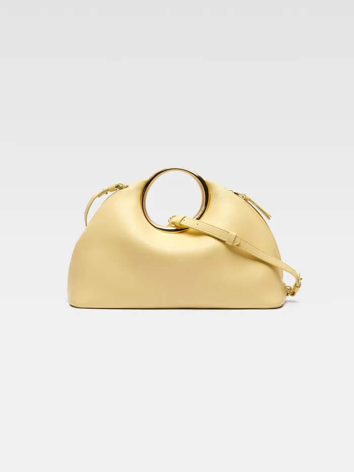 JACQUEMUS Crossbody and Handbags Ring Handbag Pale Yellow 8211 Women